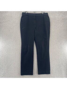 Chicos Pants Womens 1 US 8 Short Black Skinny Stretch Ankle Office Career Work